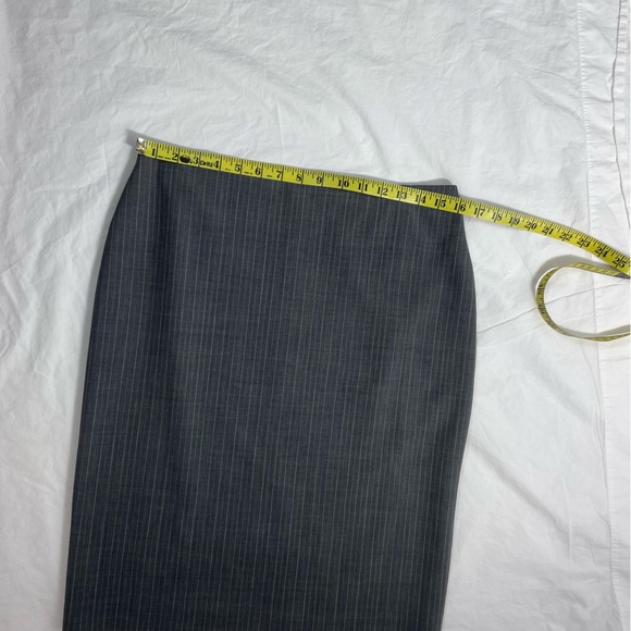 Gray Pinstripe Skirt - Picture 3 of 8